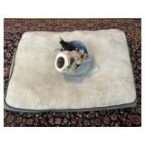 Dog bed and toys