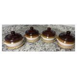 Set of 4 Bean Pots 5ï¿½ x 4 1/2ï¿½