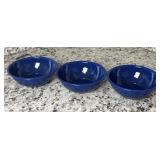 3 Enamel Ware Speckled Bowls