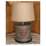 Vintage Falls city bucket lamp