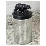 Glass Jar With Bear Lid 10ï¿½