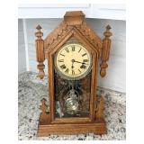 Victorian Style Mantle Clock by Ansonia Clock Co