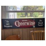 Metal Drink Cheerwine Sign
