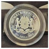 1 Oz A 999.9 Silver Somali Republic Elephant 100