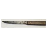 Vintage Fixed Blade Kitchen Knife 5ï¿½" Blade 10"