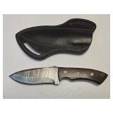 Damascus Fixed Blade Knife 4" Blade 9" Overall