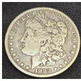 1882-O Morgan Silver Dollar 90% Silver