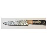 Damascus Style Fixed Blade Knife 6ï¿½" Blade 11ï¿½"