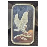 1 Troy Oz .999 Fine Silver Silvertowne Eagle Bar