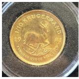 1/10 Oz Fine Gold 1981 South African Krugerrand
