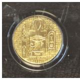 1/200th Ozt .9999 Gold Monarch Egyptian Series