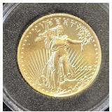 1/10th Oz Fine Gold 2023 $5 Gold Eagle 22 Karat