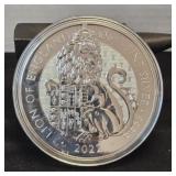 2022 10-Troy Oz 999.9 Fine Silver Royal Tudor