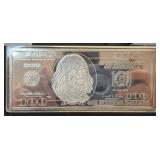 1998 Washington Mint 4 Troy Oz .999 Silver Bar