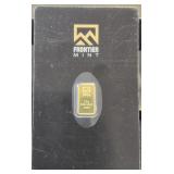 1/2 Gram Frontier Mint .9999 Gold Bar