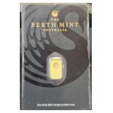 1 Gram Perth Mint Australia 99.99 Gold Bar
