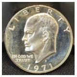 1971 Eisenhower Dollar 40% Silver