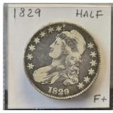 1829 Capped Bust Half Dollar