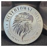 1 Troy Oz .999 Fine Silver Silvertowne Mint Mighty