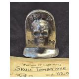 LCT Skull Tombstone 112g .999 Fine Silver