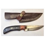 Damascus Style Fixed Blade Knife 3ï¿½"-Blade