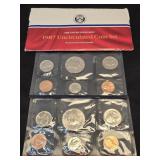 1987 Uncirculated Coin Set