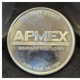 Apmex 1/2 Troy Oz .999 Fine Silver Round