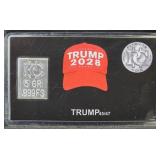 Trump 5 Grains .999 Fine Silver Bar