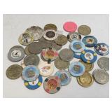 Several Assorted Tokens As Pictured