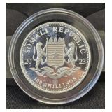 2023 1-Oz Ag 999.9 Silver Somali Republic African