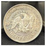 1 Troy Oz Liberty Silver .999 Silver Round 1985