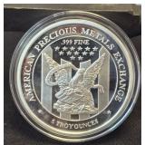 5 Troy Oz American Precious Metals .999 FineSilver