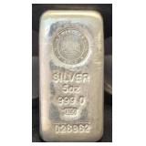 5 Oz Emirates Gold .999 Silver Bar