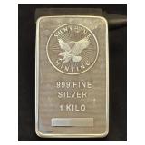 (1 Kilo) 32.15 Oz .999 Fine Silver Sunshine