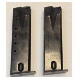 2 Pistol Magazines (unknown what they fit)