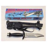Aqua Hunter Divers Knife 5ï¿½"Blade 10ï¿½" Overall IOB