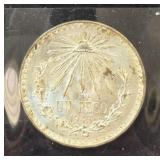 1943 Mexican Silver One Peso .720 Fine Silver