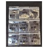 (9) Gold Nuggets (Weights Are Assumed To Be
