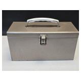 Metal Lock Box 11" L 5" W 6" T