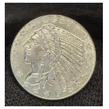1/10th Oz Golden State Mint Incuse Indian .999
