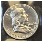 1960 Franklin Half Dollar Proof 90% Silver