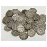 Several (50) Mercury Dimes As Pictured 90% Silver