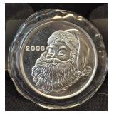 2006 Santa 1 Troy oz .999 Fine Silver Round