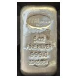 5 Oz Fine Silver 999.0 Italy Preziosi Bar