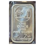 1 Oz .999 Fine Silver Silvertowne Bar
