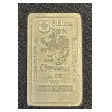 1/4 Oz .999 Fine Silver Bullion Bank Gryphon Bar