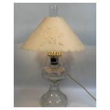 (D) Vintage Oil Lamp Table Lamp With Vintage