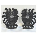 (D) Wall Mounted Rooster Lamp/Flower Holder Mixed