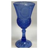 (D) Avon By Fostoria Cobalt Blue Tall George