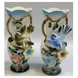 (D) Pair of Vases both with Blemishes as Shown